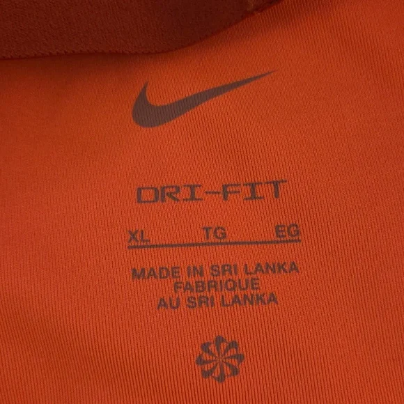 Nike Women's Bright Orange Sports Bra - Picture 3 of 3